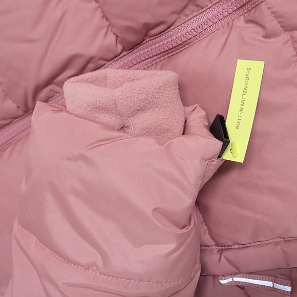 NEW! Girls Pink Puffer Jacket Coat - All in Motion - Picture 6 of 8